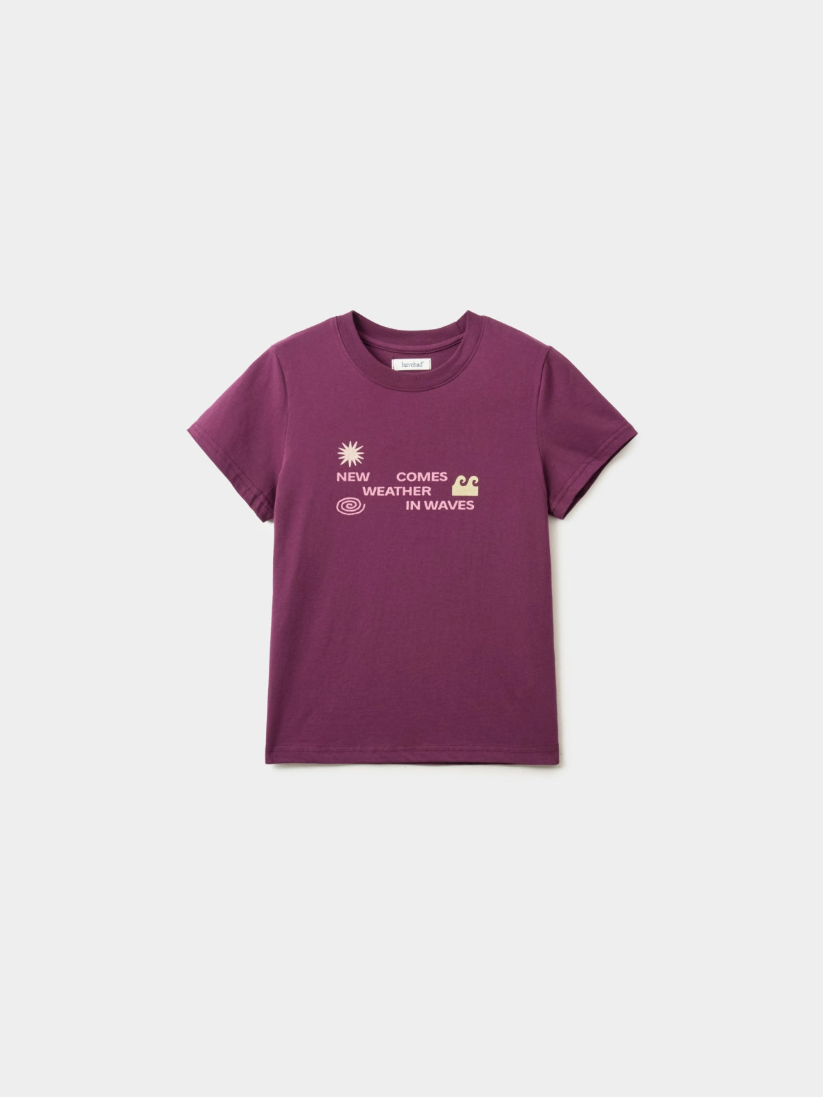 Weather in Waves Tee (Merlot)