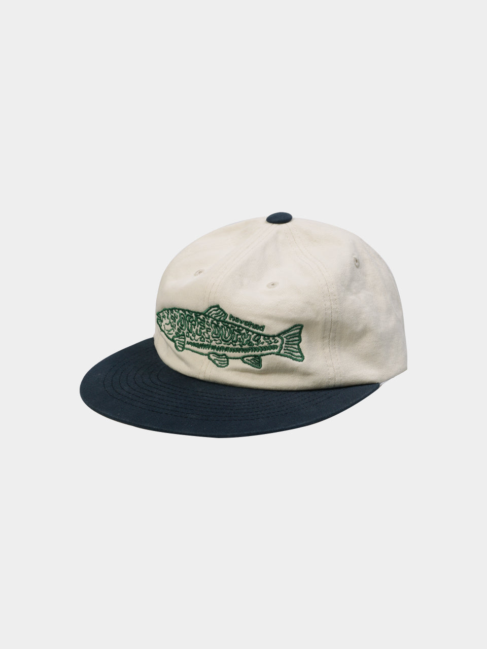 ODL Trout Soft Flat Cap (Ivory-Navy)
