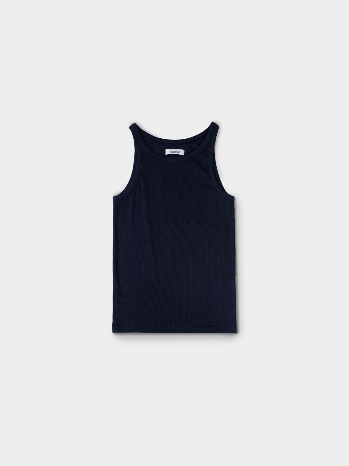 U-neck Sleeveless Top (Navy)