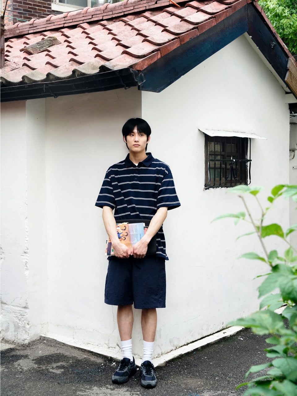 Utility Belted Work Shorts (Navy)