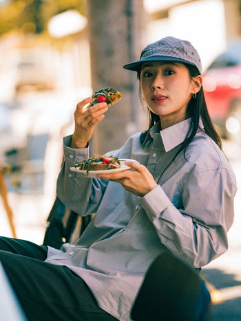 Classic Check Longbill Cap (Brown)