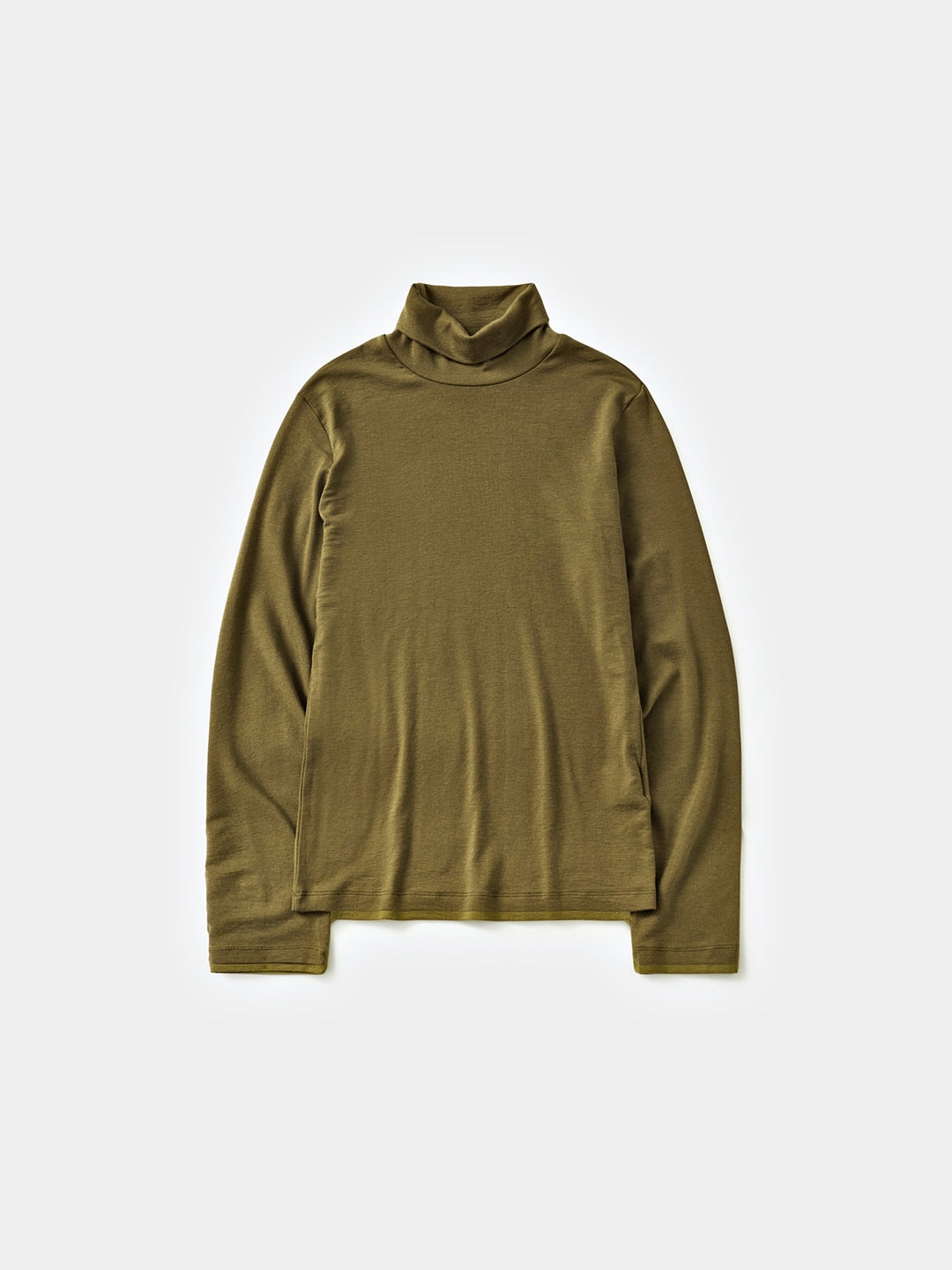 Essential Mock Neck Tee (Khaki)