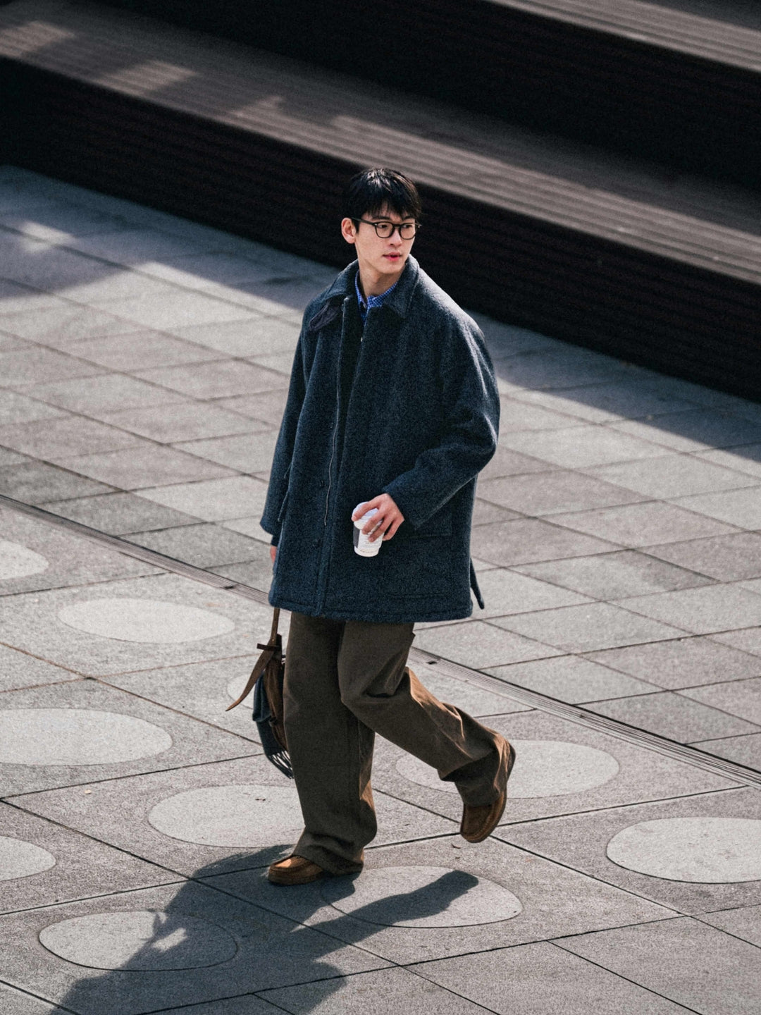 City Wool Half Coat (Charcoal)