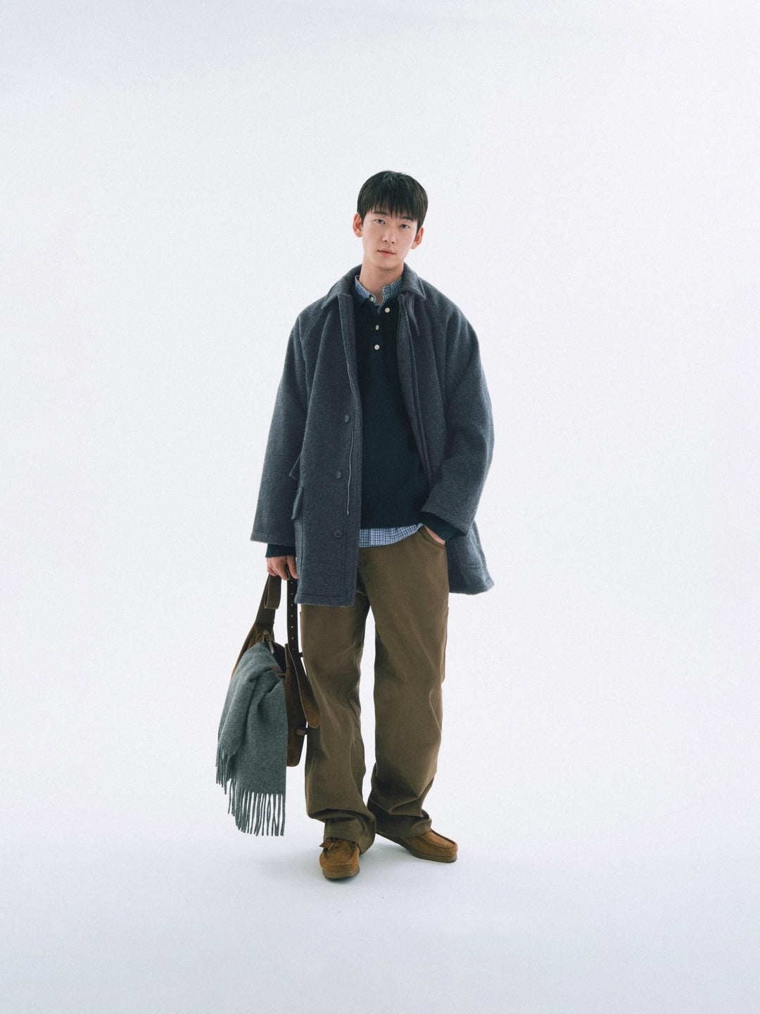 City Wool Half Coat (Black)