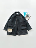 City Wool Half Coat (Charcoal)