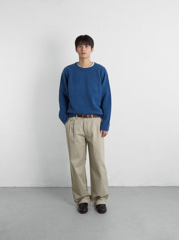 Shaggy Dog Round Knit (Blue)
