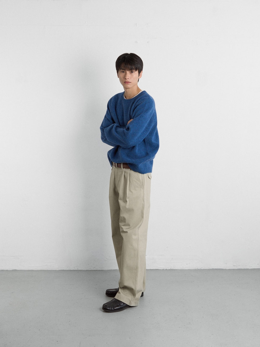 Everyday Pin-tuck Chino Pants (Beige)