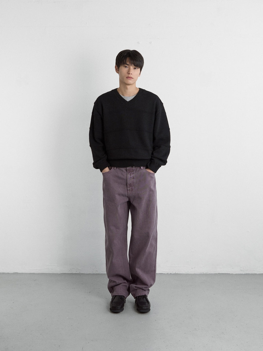 Coloured Denim Pants (Purple)