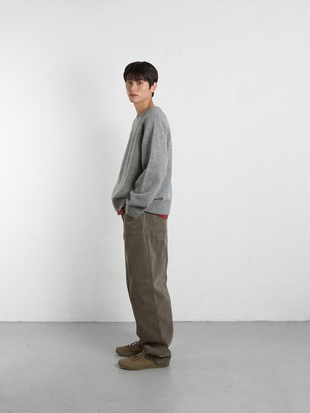 Coloured Denim Pants (Khaki)