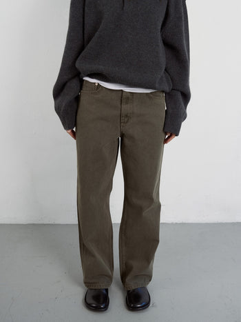 Coloured Denim Pants (Khaki)