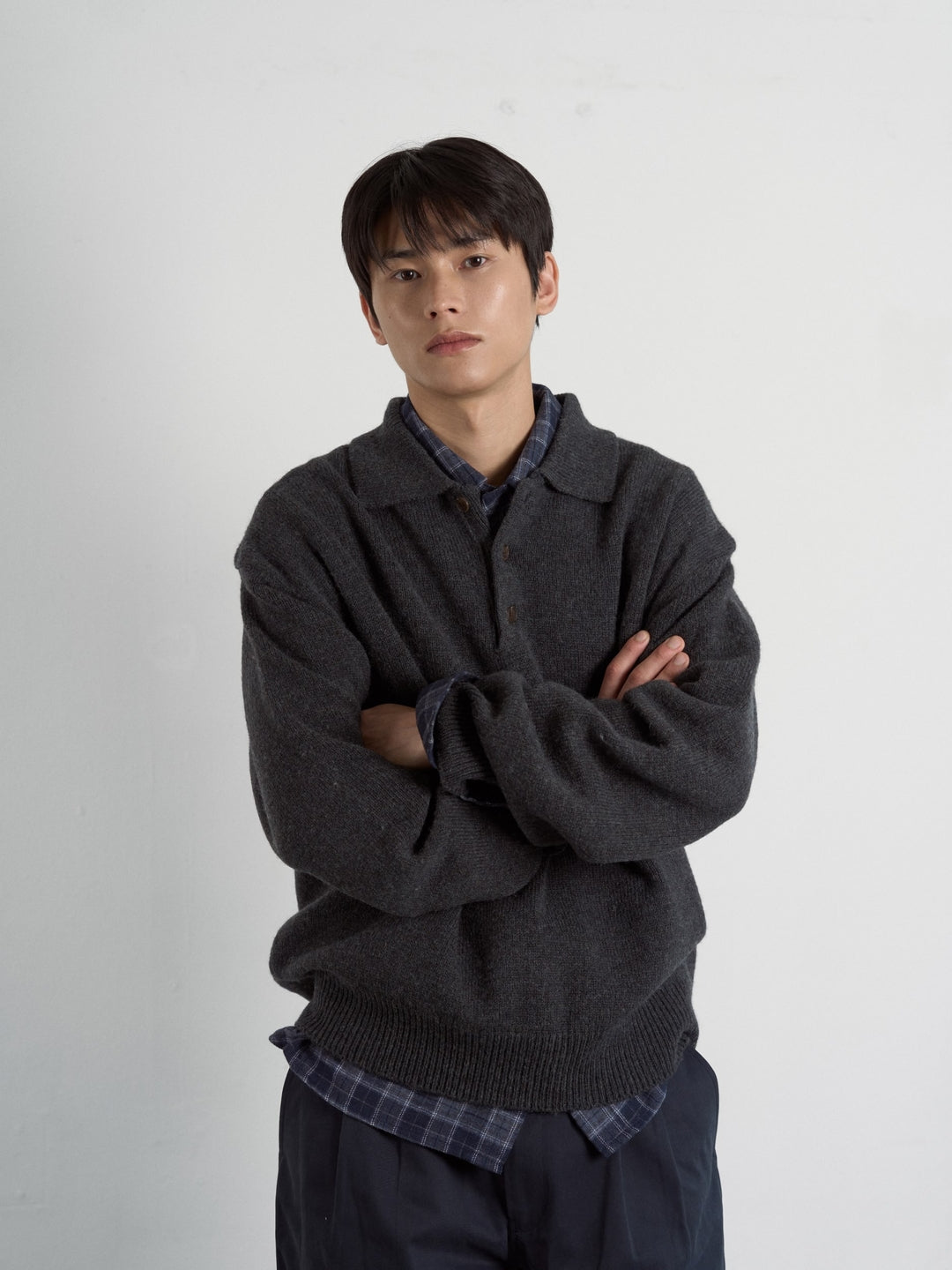 Soft Flannel Shirts (Check Navy)