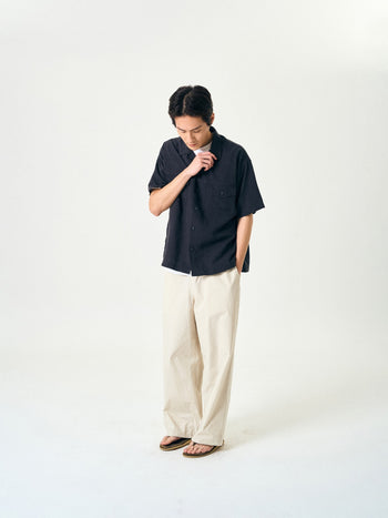 Double Pocket Slub Shirts (Navy)