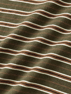Stripe Long Sleeve Tee (Stripe Khaki)
