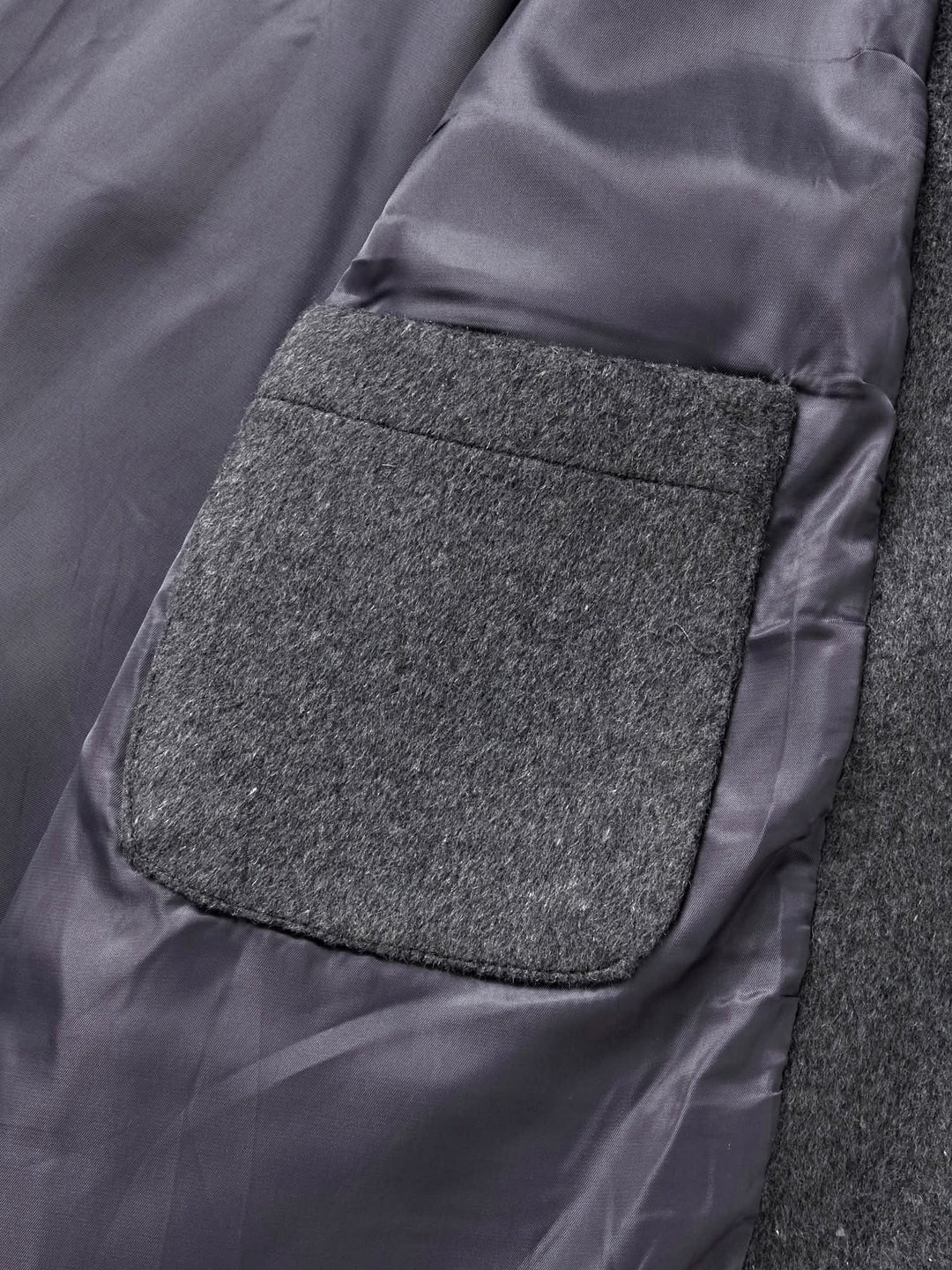 City Wool Half Coat (Charcoal)