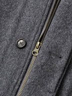 City Wool Half Coat (Charcoal)