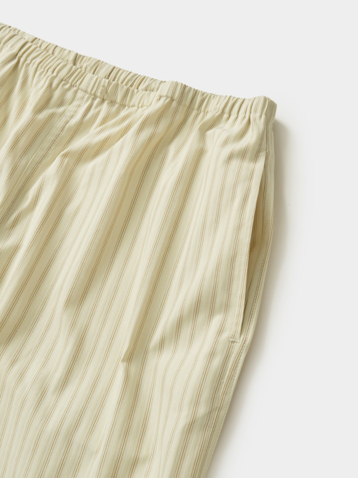Easy Stripe Banding Pants (Stripe Ivory)
