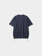 Relaxed Half String Tee (Navy)