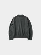 Shaggy Dog Collar Knit (Charcoal)