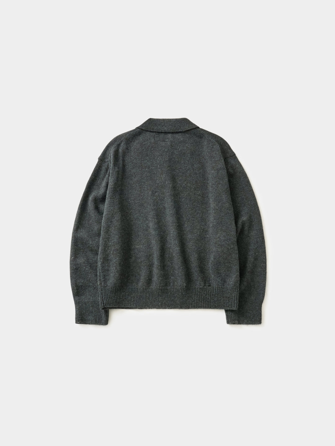 Shaggy Dog Collar Knit (Charcoal)