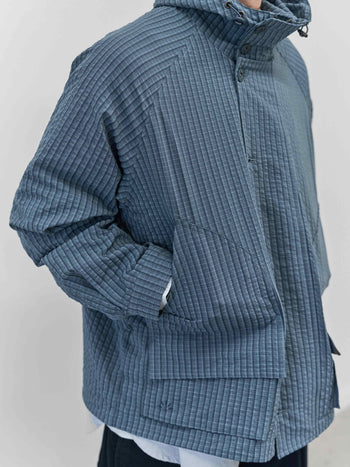 City Commuter Check Wind Jacket (Check Blue)