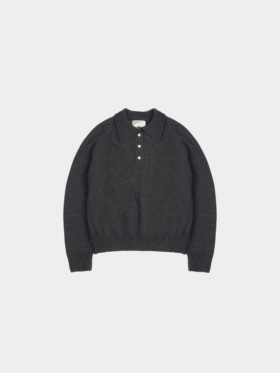 Yak Wool Collar Knit (Charcoal)