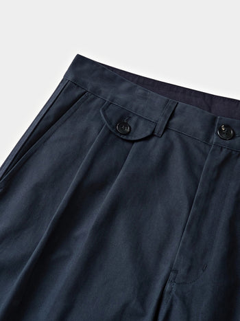 Everyday Pin-tuck Chino Pants (Navy)
