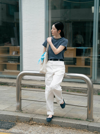 Classic Stripe Tee (Light Blue)