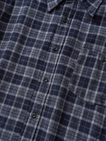 Soft Flannel Shirts (Check Navy)