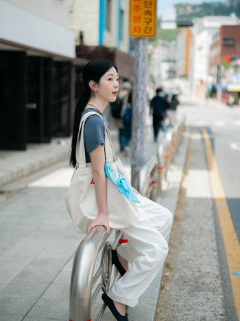 Classic Stripe Tee (Light Blue)