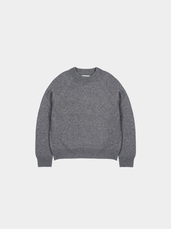 Yak Wool Crewneck Sweater (Gray)