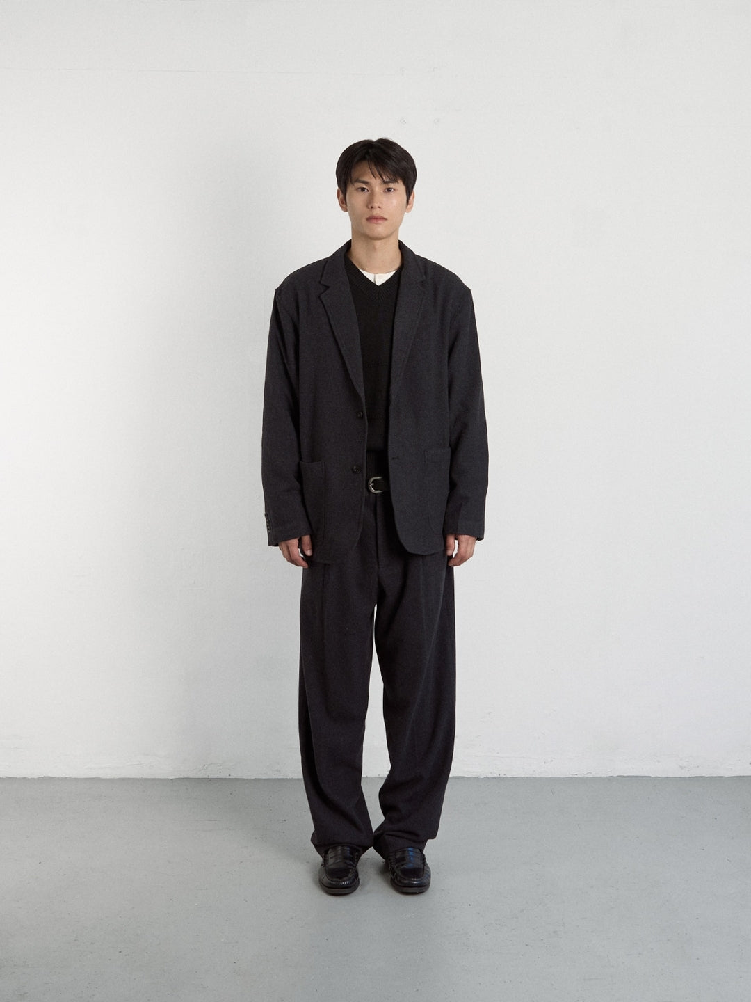 City Light Wool Club Jacket (Charcoal)