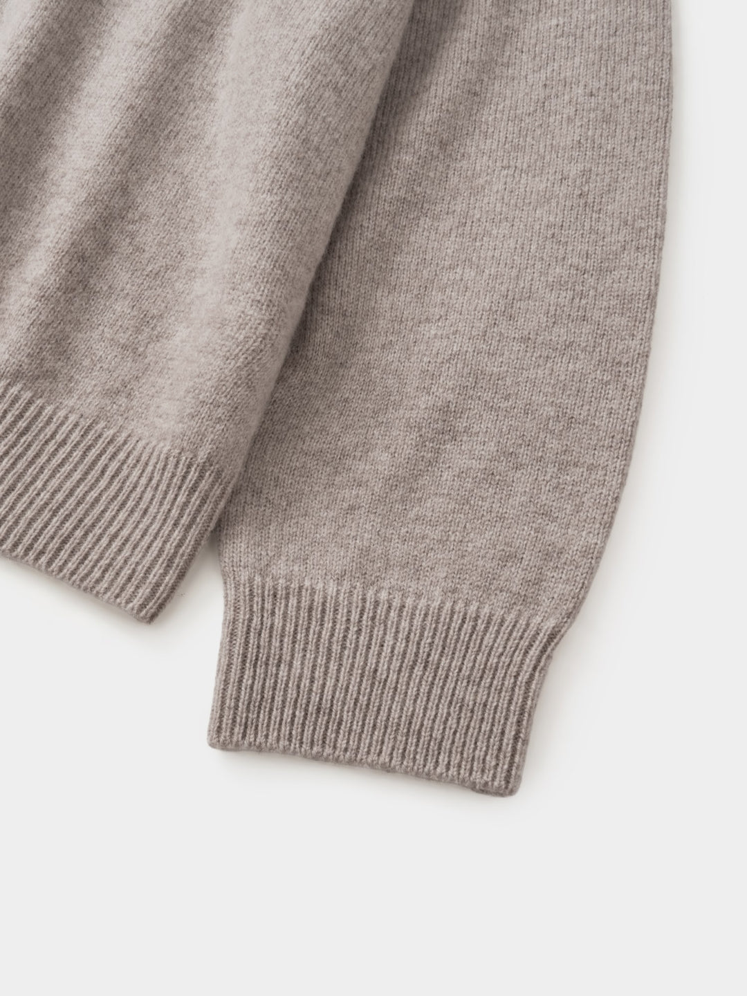 Shaggy Dog Collar Knit (Beige)