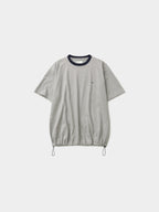 Relaxed Half Stripe String Tee (Stripe White)