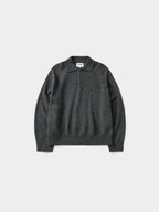 Shaggy Dog Collar Knit (Charcoal)