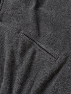 Two-tone Strap Fleece Jacket (Charcoal)