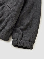 Two-tone Strap Fleece Jacket (Charcoal)
