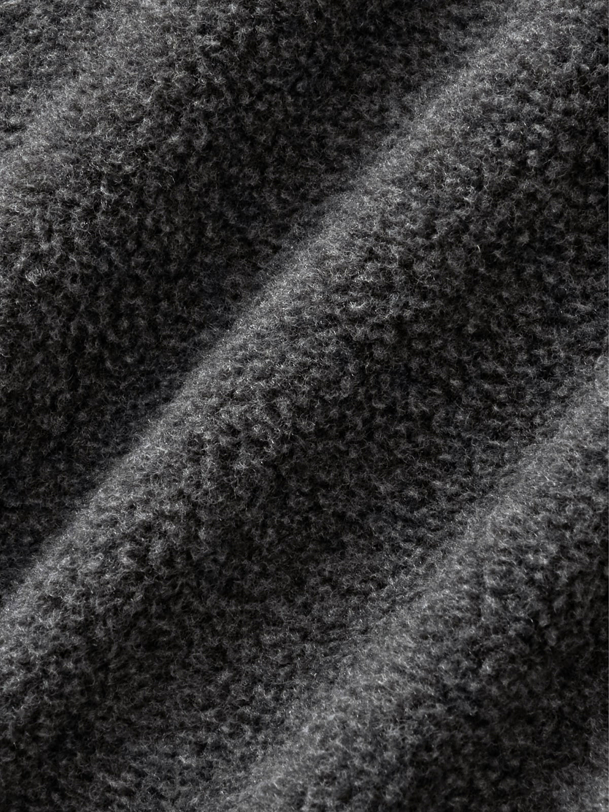 Two-tone Strap Fleece Jacket (Charcoal)