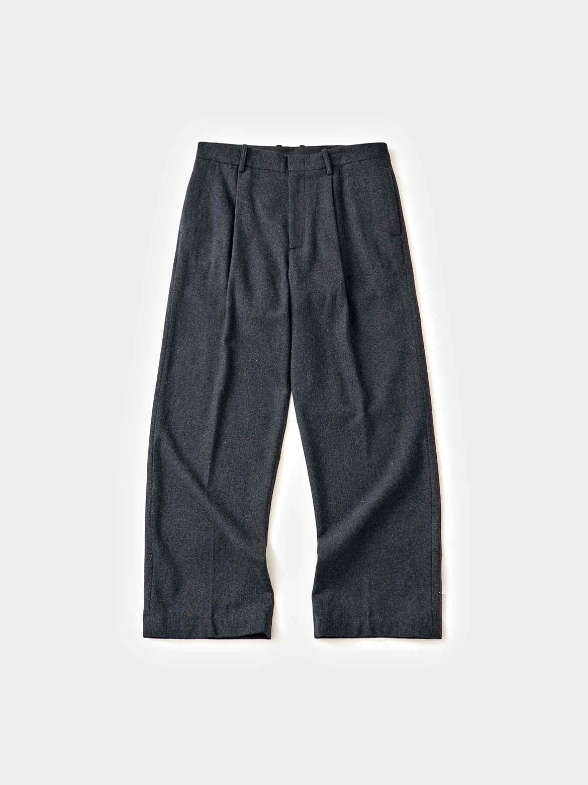 City Light Wool Pin-tuck Trouser (Gray)