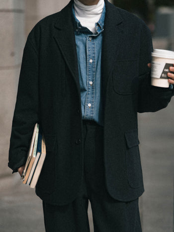 City Wool Club Jacket (Charcoal)