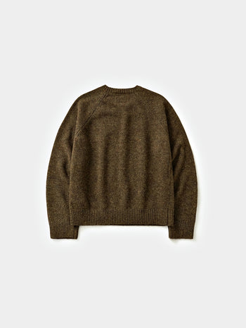 Shaggy Dog Round Knit (Brown)