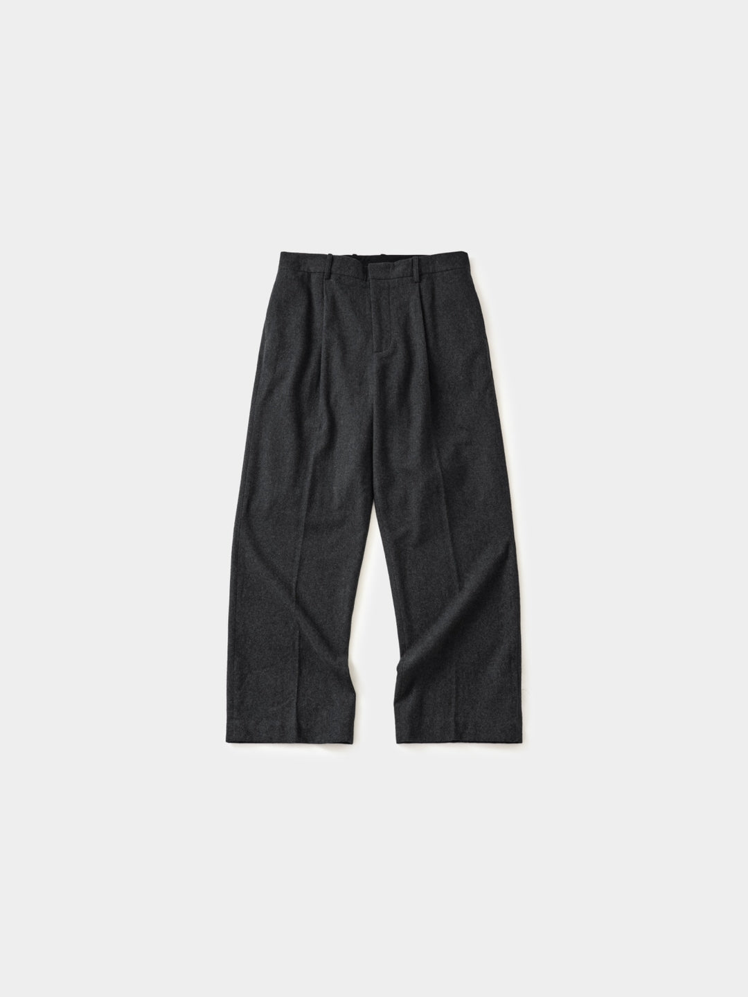 City Light Wool Pin-tuck Trouser (Black)