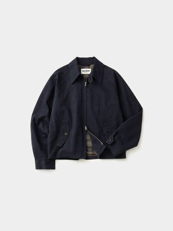 Glen Cotton Drizzler Jacket (Navy)