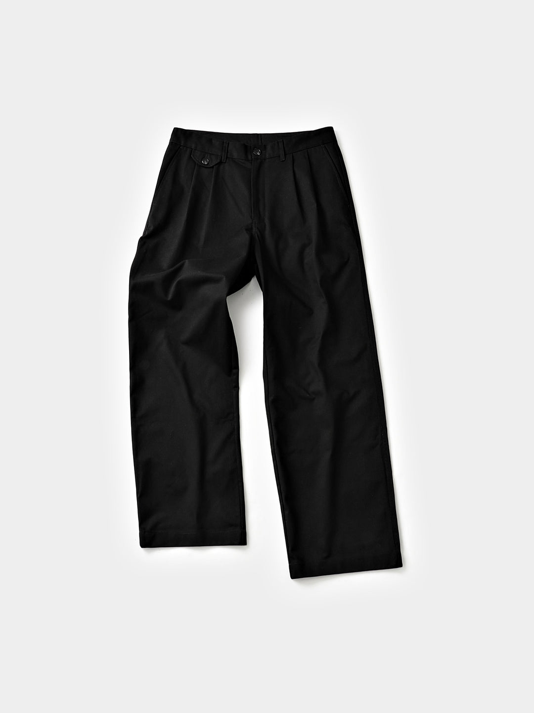 Everyday Pin-tuck Chino Pants (Black)