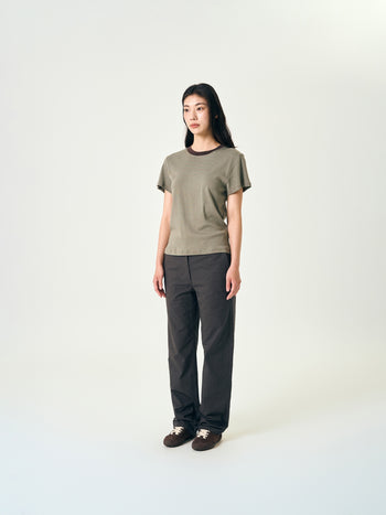 Classic Stripe Tee (Brown)