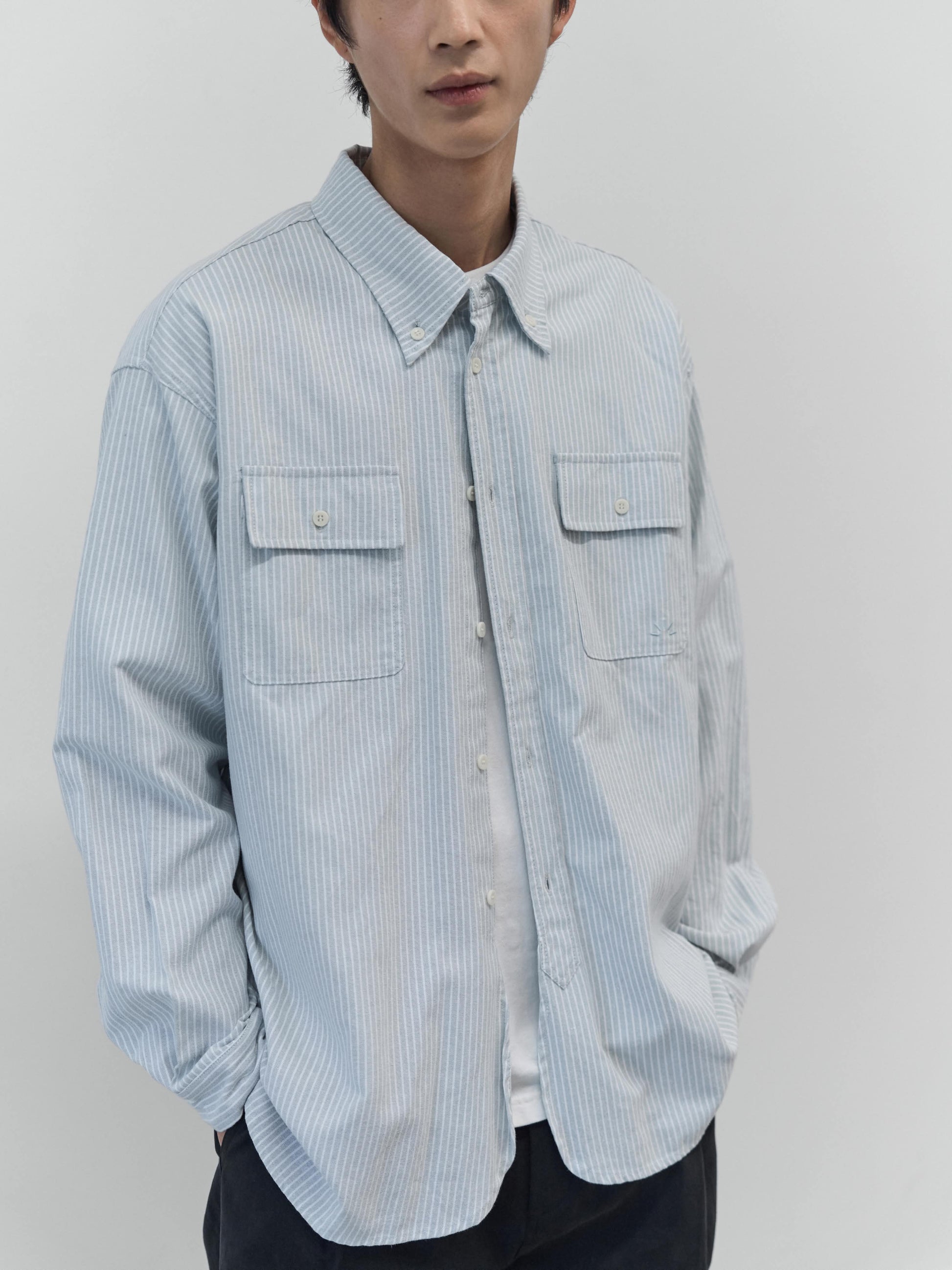 Oxford Work Shirts (Stripe Blue)