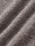 Shaggy Dog Collar Knit (Ash Brown)