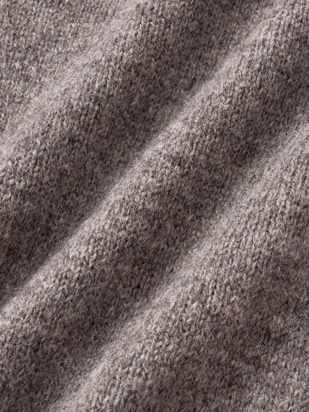 Shaggy Dog Collar Knit (Ash Brown)