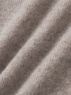 Shaggy Dog Collar Knit (Beige)