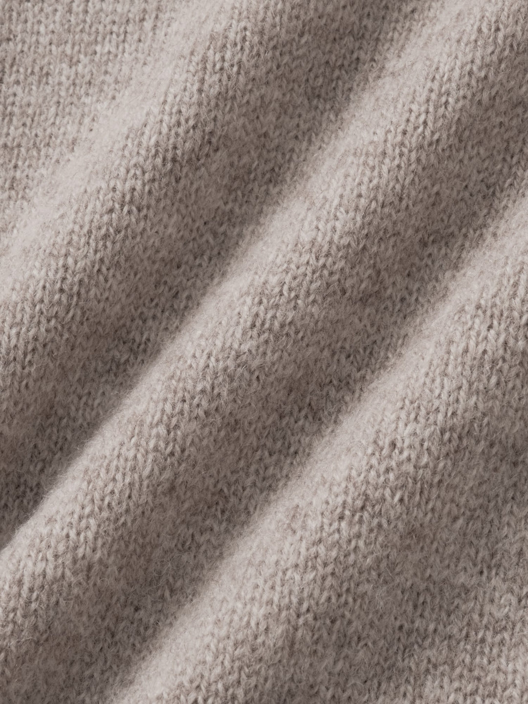 Shaggy Dog Collar Knit (Beige)
