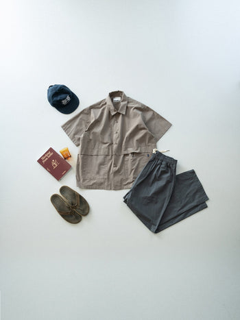 City Summer Light Half Shirts (Brown)